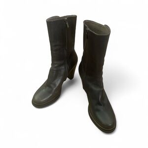 Jil Sander Boot Black Leather Size 37